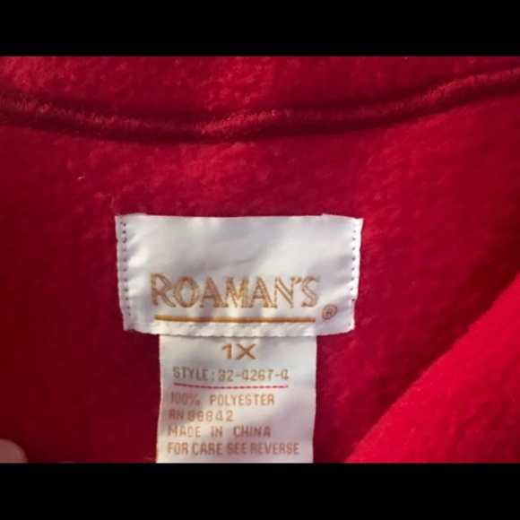 Roaman's Fleece Vest Sz 1X - Picture 2 of 3